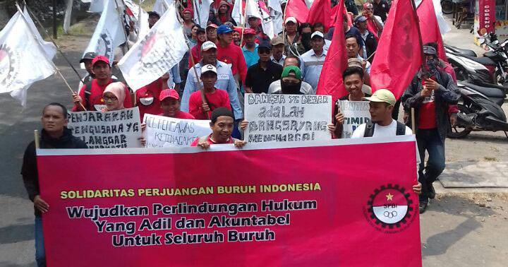 Aksi Buruh Jawa Timur